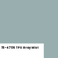 Color chip: 15-4706 TPX Gray Mist