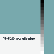 Color chip: 15-5210 TPX Nile Blue