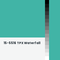 Color chip: 15-5516 TPX Waterfall