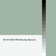 Color chip: 15-5706 TPX Frosty Green
