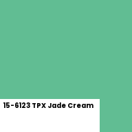 Color chip: 15-6123 TPX Jade Cream