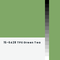 Color chip: 15-6428 TPX Green Tea