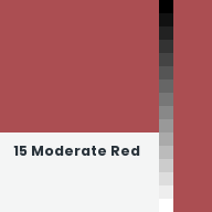 Color chip: 15 Moderate Red