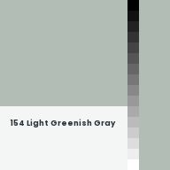 Color chip: 154 Light Greenish Gray