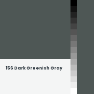 Color chip: 156 Dark Greenish Gray