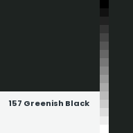 Color chip: 157 Greenish Black