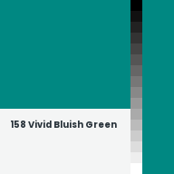 Color chip: 158 Vivid Bluish Green
