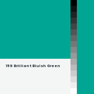 Color chip: 159 Brilliant Bluish Green