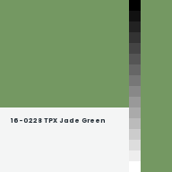 Color chip: 16-0228 TPX Jade Green