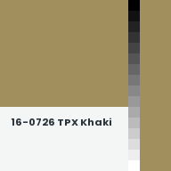 Color chip: 16-0726 TPX Khaki