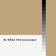 Color chip: 16-0924 TPX Croissant