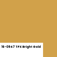 Color chip: 16-0947 TPX Bright Gold