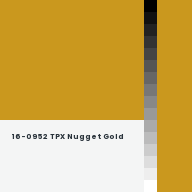 Color chip: 16-0952 TPX Nugget Gold