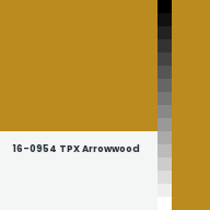 Color chip: 16-0954 TPX Arrowwood