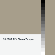 Color chip: 16-1105 TPX Plaza Taupe
