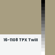 Color chip: 16-1108 TPX Twill