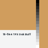 Color chip: 16-1144 TPX Oak Buff