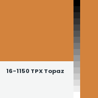 Color chip: 16-1150 TPX Topaz