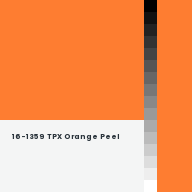 Color chip: 16-1359 TPX Orange Peel