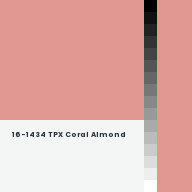 Color chip: 16-1434 TPX Coral Almond