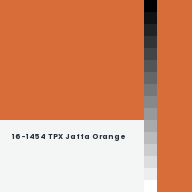 Color chip: 16-1454 TPX Jaffa Orange