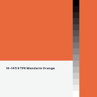 Color chip: 16-1459 TPX Mandarin Orange
