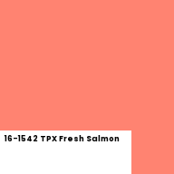 Color chip: 16-1542 TPX Fresh Salmon