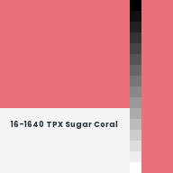 Color chip: 16-1640 TPX Sugar Coral
