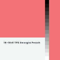 Color chip: 16-1641 TPX Georgia Peach
