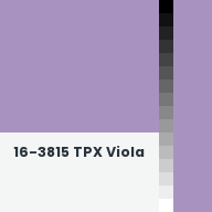 Color chip: 16-3815 TPX Viola