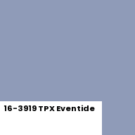 Color chip: 16-3919 TPX Eventide