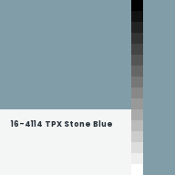 Color chip: 16-4114 TPX Stone Blue