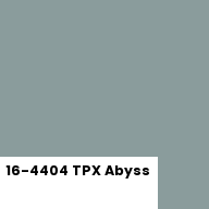 Color chip: 16-4404 TPX Abyss