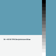 Color chip: 16-4519 TPX Delphinium Blue