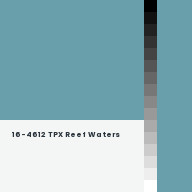 Color chip: 16-4612 TPX Reef Waters