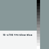 Color chip: 16-4706 TPX Silver Blue