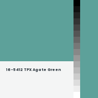 Color chip: 16-5412 TPX Agate Green
