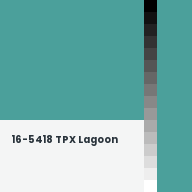 Color chip: 16-5418 TPX Lagoon
