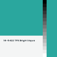 Color chip: 16-5422 TPX Bright Aqua