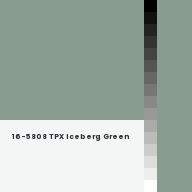 Color chip: 16-5808 TPX Iceberg Green