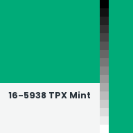 Color chip: 16-5938 TPX Mint