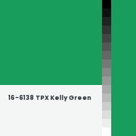 Color chip: 16-6138 TPX Kelly Green
