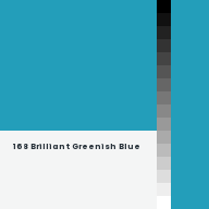 Color chip: 168 Brilliant Greenish Blue