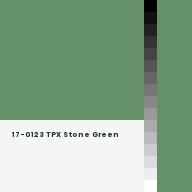Color chip: 17-0123 TPX Stone Green