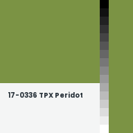 Color chip: 17-0336 TPX Peridot