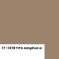 Color chip: 17-1319 TPX Amphora