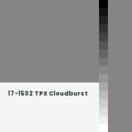 Color chip: 17-1502 TPX Cloudburst