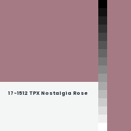 Color chip: 17-1512 TPX Nostalgia Rose