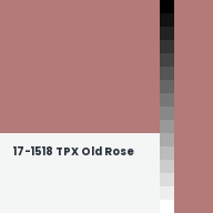 Color chip: 17-1518 TPX Old Rose
