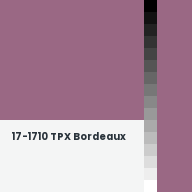 Color chip: 17-1710 TPX Bordeaux